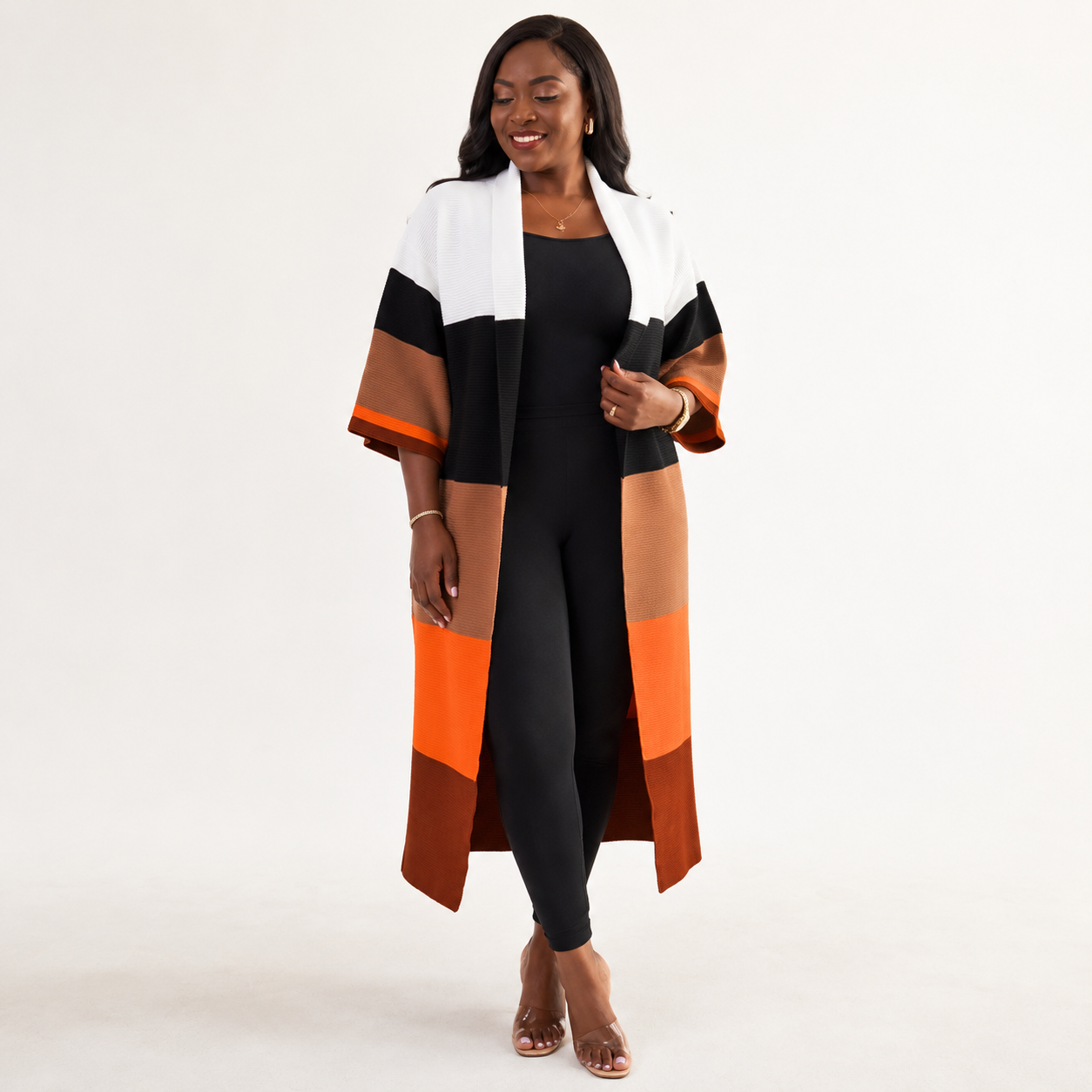 The Monaco Colorblock Coatigan