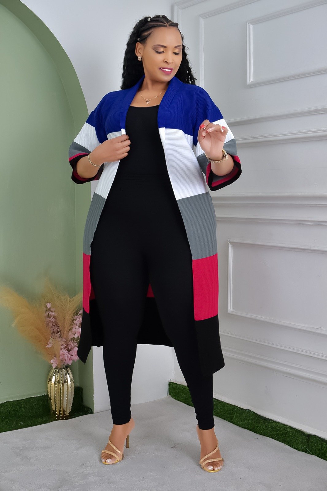 The Monaco Colorblock Coatigan - Image 2