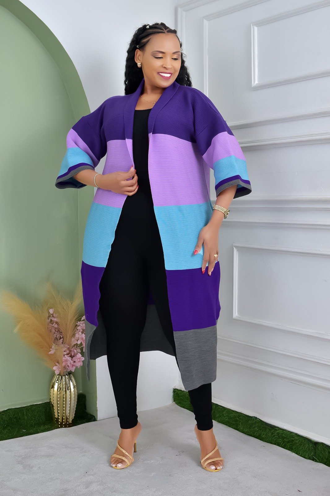 The Monaco Colorblock Coatigan - Image 5